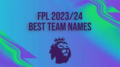 best fantasy premier league names